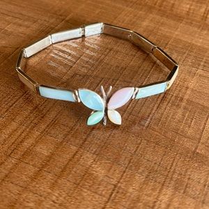 Butterfly silver bracelet